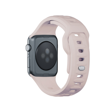 38/40/41/42 mm Latte (small) - 3mk Silicone Watch Strap for Apple