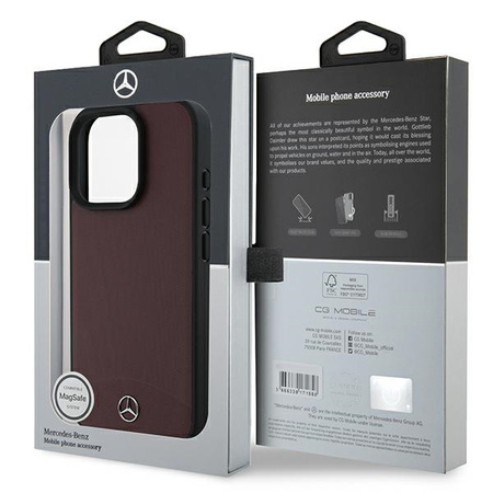 MERCEDES ETUI HARDCASE DO IPHONE 16 PRO MAX DO MAGSAFE SKÓRA WYTRZYMAŁE