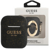 Guess GUA2SGGEK AirPods cover czarny/black Silicone Glitter
