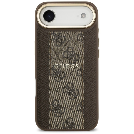 Etui Guess 4G Stripe MagSafe do iPhone   Air brązowy