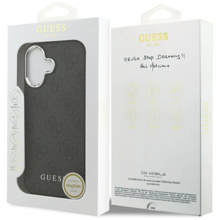 GUESS ETUI 4G CLASSIC LOGO MAGSAFE DO IPHONE 17 OCHRONA MAGNETYCZNA Z LOGO