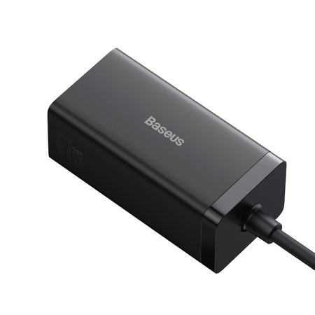 Baseus szybka ładowarka sieciowa GaN5 Pro HUB HDMI 2 x USB-C / USB-A / HDMI 4K 30Hz 1,5m czarna + kabel USB-C - USB-C 100W 40Gb/s (USB4) 1m (CCGP110201)