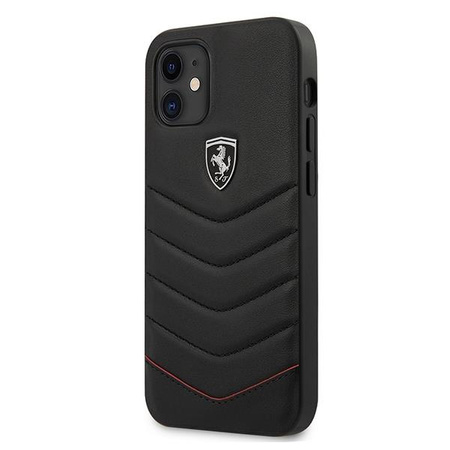 Etui Ferrari Off Track Quilted na iPhone 12 mini - czarne