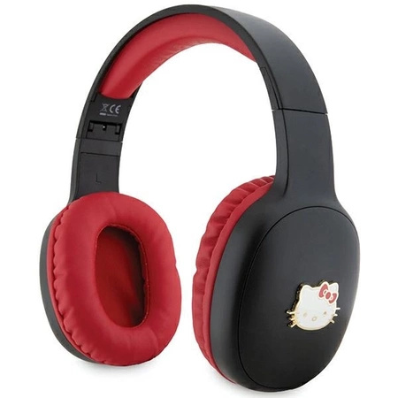Słuchawki nauszne Bluetooth Hello Kitty Metal Logo - czarne