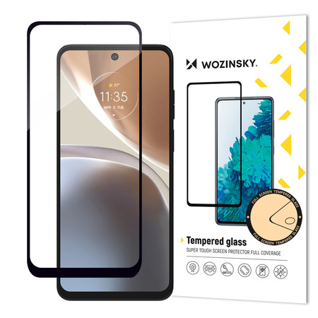 Wozinsky super wytrzymałe szkło hartowane Full Glue na cały ekran z ramką Case Friendly Realme 9 Pro czarny