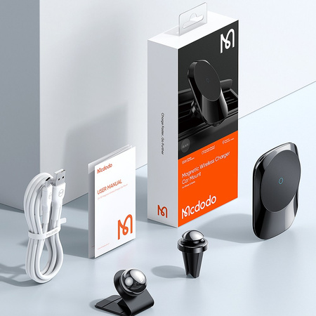 Mcdodo car holder with magnetic charger for iPhone 12 13 white