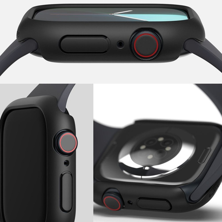 RINGKE ETUI SLIM 2-PACK DO APPLE WATCH 10 46 MM PRZEZROCZYSTY MATOWY CZARNY