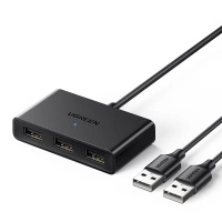 UGREEN PRZEŁĄCZNIK SWITCH BOX USB 2 WEJŚCIA 3 WYJŚCIA DO KOMPUTERA ADAPTER