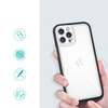 Clear 3in1 etui do iPhone 12 Pro Max żelowy pokrowiec z ramką czarny
