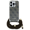 GUESS POKROWIEC DO IPHONE 16 PRO 6.3 Z CORD CROSSBODY HARDCASE PRINT