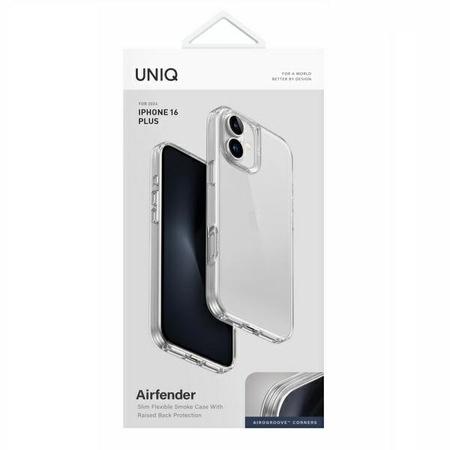 UNIQ ETUI AIR FENDER DO IPHONE 16 PLUS 6.7 POKROWIEC OCHRONNY PRZEŹROCZYSTY