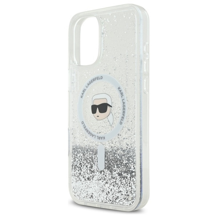 KARL LAGERFELD ETUI DO IPHONE 16 6.1 DO MAGSAFE TRANSPARENT Z LIQUID