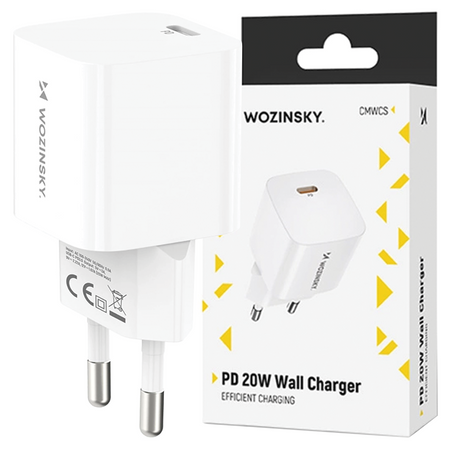 WOZINSKY ŁADOWARKA PRZEJŚCIÓWKA SIECIOWA USB-C DO IPHONE 12 13 14 15 PD 20W