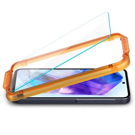 SPIGEN SZKŁO HARTOWANE ALM GLAS.TR DO GALAXY A55 5G 2-PACK WYGODNE W UŻYTKU