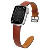 Strap Leather skórzany pasek Apple Watch SE, 8, 7, 6, 5, 4, 3, 2, 1 (41, 40, 38 mm) opaska bransoleta czerwony
