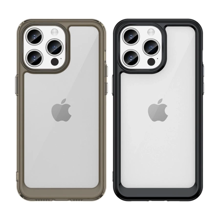 HURTEL ETUI DO IPHONE 15 PRO OUTER SPACE Z ELASTYCZNĄ RAMKĄ WZMOCNIONE