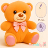 BAMBLY LAWENDOWY MIŚ PLUSZOWY PLUSZAK MASKOTKA PRZYTULANKA POMARAŃCZ 15CM