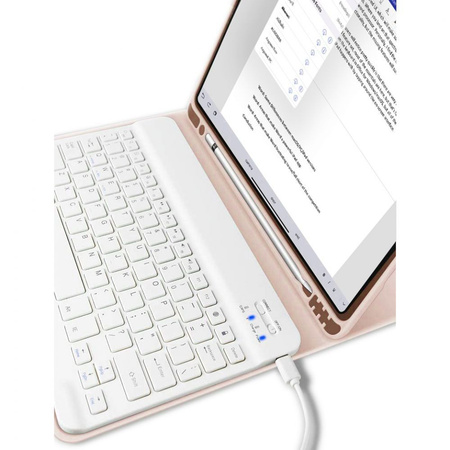TECH-PROTECT ETUI DO IPAD 10.9 2022 11 2025 Z KLAVISZAMI SC PEN I PISAKIEM