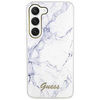 Etui Guess GUHCS23SPCUMAH S23 S911 - białe Marble