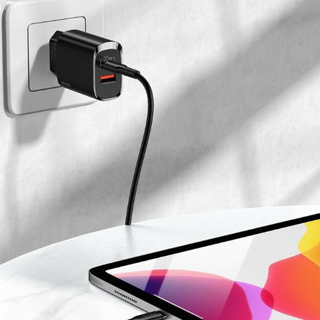 USAMS ŁADOWARKA 20W 1XUSB-C 1XUSB PD3.0 DO TELEFONÓW HUAWEI XIAOMI SAMSUNG