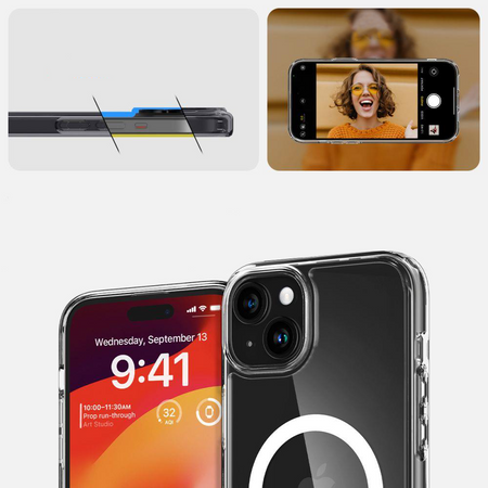 SPIGEN ULTRA HYBRID MAG MAGSAFE IPHONE 15 WHITE