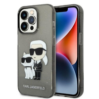 Karl Lagerfeld KLHCP14XHNKCTGK iPhone 14 Pro Max 6,7" czarny/black hardcase Gliter Karl&Choupette