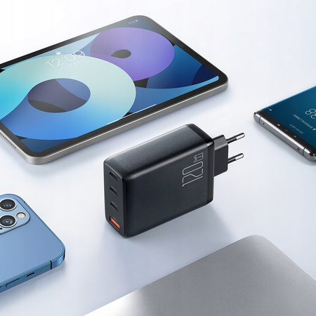 Phone Charger, GaN, Fast, USB-C/ USB, 4 PORTS, 120W, USB-C cable, Mcdodo