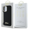 Guess GUHCP16SSMBSLK iPhone 16 6.1"      czarny/black hardcase Silicone Script Metal Logo & Frame