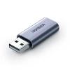 UGREEN ADAPTER AUDIO USB DO MINI JACK 3,5MM AUX DO IPHONE IPAD KOMPUTERÓW