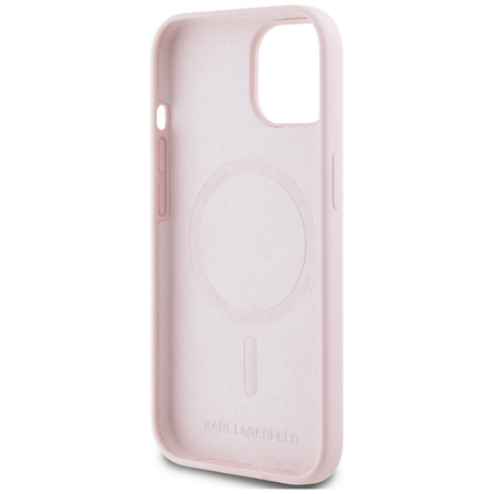 KARL LAGERFELD ETUI SILICONE KARL&CHOUPETTE DO IPHONE 15 DO MAGSAFE