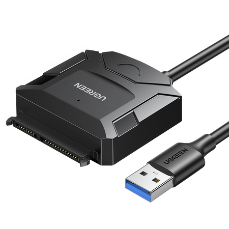 Ugreen kabel adapter do dysku 2.5'' / 3.5'' (USB-A 3.0 - SATA) czarny (CR108)