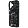 Etui Karl Lagerfeld Grained Pattern &    Logo MagSafe do iPhone 16 czarny