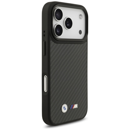Etui BMW M Kevlar Matt MagSafe do iPhone 17 Pro czarny