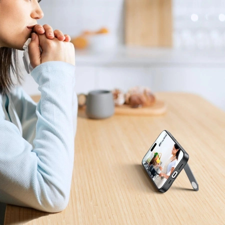 UGREEN KICKSTAND ETUI DO IPHONE 14 PRO Z ŻELOWĄ RAMKĄ I SZTYWNĄ KONSTRUKCJĄ