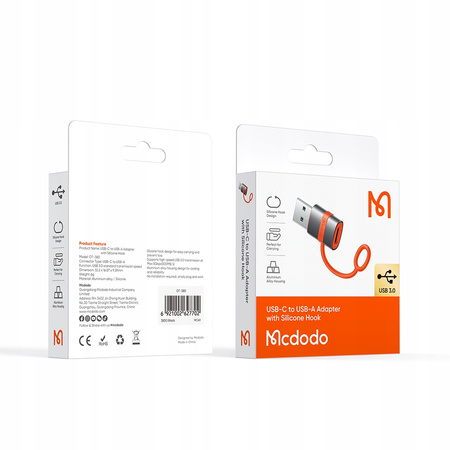 MCDODO ADAPTER ADAPTER USB-A 3.0 TO USB-C TO USB TYPE C 3A 5GBPS OTG