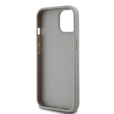 DKNY ETUI HARDCASE DO IPHONE 15 14 13 Z LEATHER MONO STRIPE & METAL LOGO