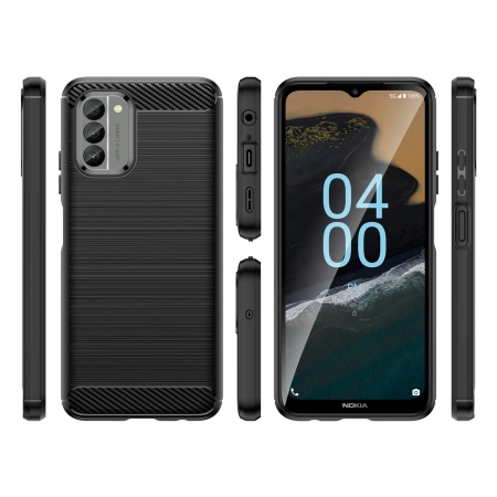 HURTEL ETUI CARBON DO NOKIA G400 SILIKONOWY POKROWIEC O WYSOKIEJ ODPORNOŚCI