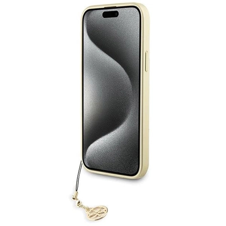 Etui Guess 4G Charms Collection do iPhone 15 Plus - szare