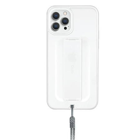 Etui Uniq Heldro na iPhone 12 / iPhone 12 Pro biały/natural frost Antimicrobial