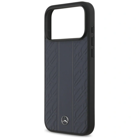 MERCEDES ETUI LEATHER LAUREL LEAVES STRIPES MAGSAFE DO IPHONE 17 PRO MAX