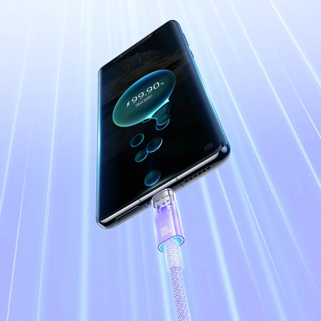 BASEUS KABEL USB-A 100W DO TELEFONÓW 1M Z INTELIGENTNYM CZUJNIKIEM