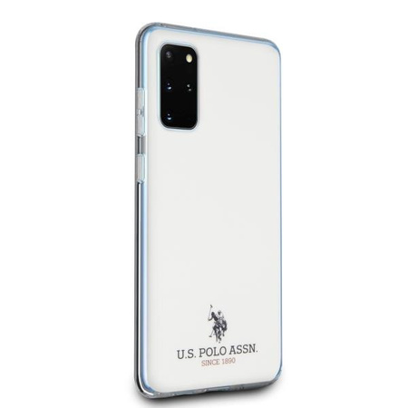 Etui U.S. Polo Assn. Shiny na Samsung Galaxy S20+ - białe