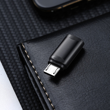 Adapter do telefonu Mcdodo Przejściówka USB -C  do Micro USB  czarny