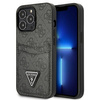Guess GUHCP13LP4TPK iPhone 13 Pro / 13 6,1" czarny/black hardcase 4G Triangle Logo Cardslot