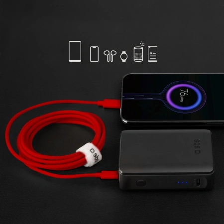 SBS KABEL 1,5M USB-C 60W DO TELEFONÓW SAMSUNG IPHONE DO ŁADOWANIA SZYBKIEGO