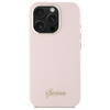 GUESS POKROWIEC SILIKONOWY HARDCASE DO IPHONE 16 PRO 6.3 Z METALOWYM LOGO