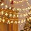 BELINE LAMPKI LED SNOWFLAKE CIEPŁE BIAŁE 3M 20 LAMPEK ZASILANE BATERIA 3XAA