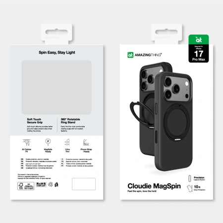 AMAZINGTHING ETUI CLOUDIE Z PODSTAWKĄ DO IPHONE 17 PRO MAX OCHRONNE