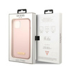 Guess GUHMP13SSBPLP iPhone 13 mini 5,4" różowy/pink hard case Silicone Logo Plate MagSafe