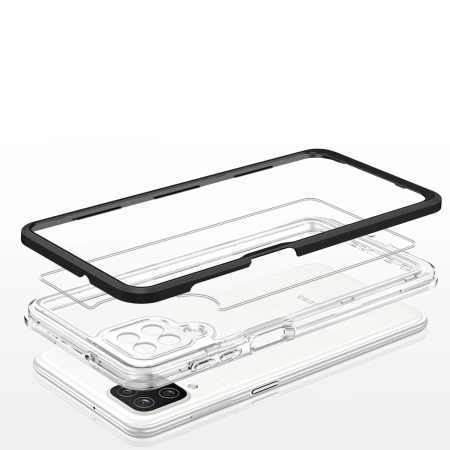 HURTEL ETUI CLEAR 3IN1 DO SAMSUNG GALAXY A22 4G Z RAMKĄ ELASTYCZNE